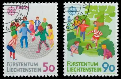 LIECHTENSTEIN 1989 Nr 960-961 gestempelt 5CEEFA