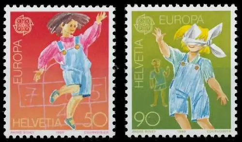 SCHWEIZ 1989 Nr 1391-1392 postfrisch S1FD2E2