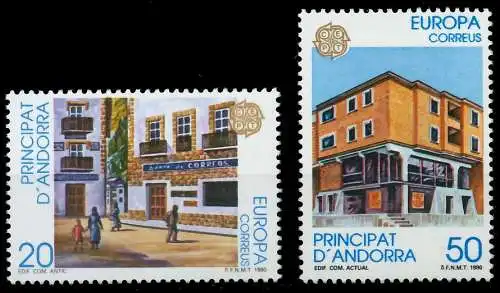 ANDORRA SPANISCHE POST 1990-2000 Nr 214-215 postfrisch S1FD51E