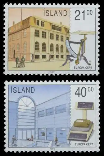 ISLAND 1990 Nr 726-727 postfrisch 5CF502