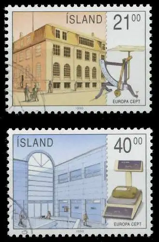 ISLAND 1990 Nr 726-727 gestempelt 5CF4F6