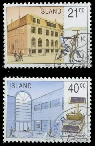 ISLAND 1990 Nr 726-727 gestempelt 5CF4E6