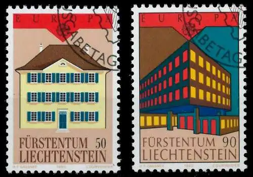 LIECHTENSTEIN 1990 Nr 984-985 gestempelt 5D2ECA