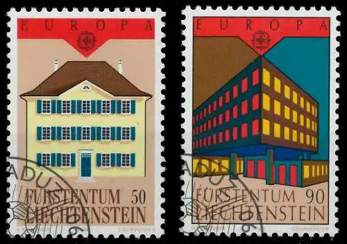 LIECHTENSTEIN 1990 Nr 984-985 gestempelt 5D2ECE