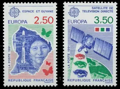 FRANKREICH 1991 Nr 2834-2835 postfrisch S20131E