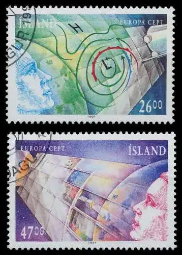 ISLAND 1991 Nr 742-743 gestempelt 5D320A