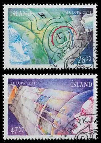 ISLAND 1991 Nr 742-743 gestempelt 5D321A