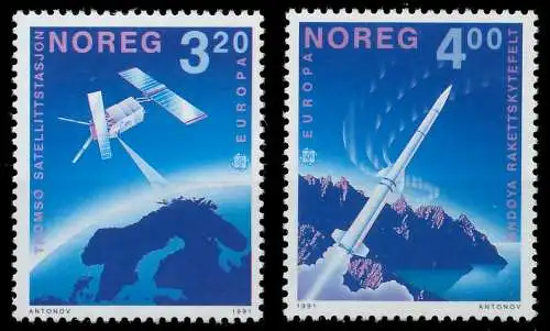 NORWEGEN 1991 Nr 1062-1063 postfrisch 5D32F6