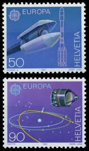 SCHWEIZ 1991 Nr 1444-1445 postfrisch S201632