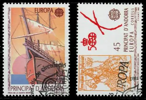 ANDORRA SPANISCHE POST 1990-2000 Nr 226-227 gestempelt 5D8D9A