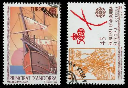 ANDORRA SPANISCHE POST 1990-2000 Nr 226-227 gestempelt 5D8D9E