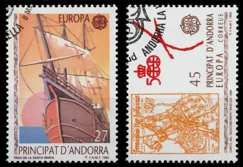 ANDORRA SPANISCHE POST 1990-2000 Nr 226-227 gestempelt 5D8D96