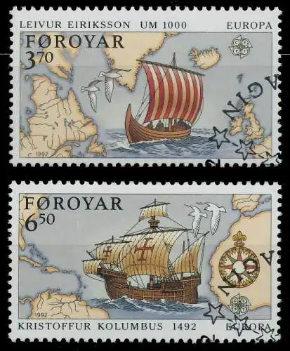 FÄRÖER 1992 Nr 231-232 gestempelt 5D8E5A