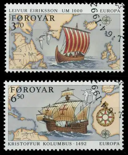 FÄRÖER 1992 Nr 231-232 gestempelt 5D8E5E