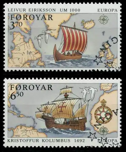 FÄRÖER 1992 Nr 231-232 gestempelt 5D8E62