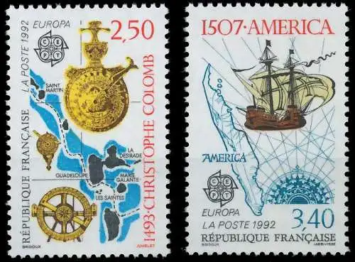 FRANKREICH 1992 Nr 2899-2900 postfrisch S207112