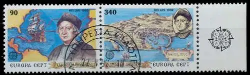 GRIECHENLAND 1992 Nr 1802A-1803A gestempelt WAAGR PAAR 5D8F4E