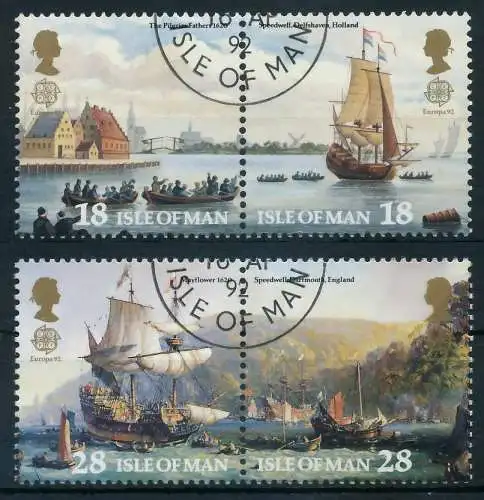 ISLE OF MAN 1992 Nr 503-506 gestempelt WAAGR PAAR 5D904A