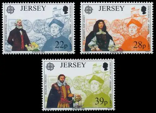 JERSEY 1992 Nr 574-576 postfrisch S2072C6