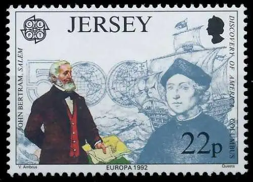 JERSEY 1992 Nr 574 postfrisch S2072EE