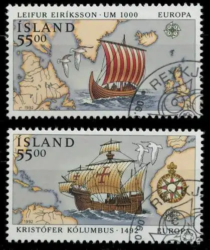 ISLAND 1992 Nr 762-763 gestempelt 5D90EA