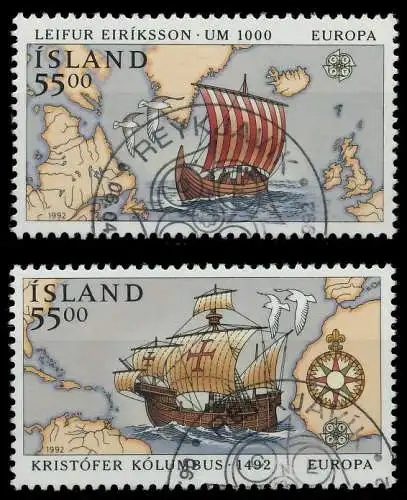 ISLAND 1992 Nr 762-763 gestempelt 5D90F2