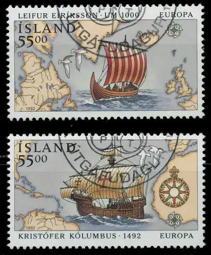 ISLAND 1992 Nr 762-763 gestempelt 5D90EE