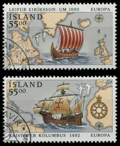 ISLAND 1992 Nr 762-763 gestempelt 5D90E6