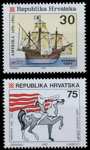 KROATIEN 1992 Nr 209-210 postfrisch S2073E2