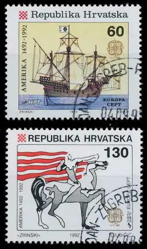 KROATIEN 1992 Nr 211-212 gestempelt 5D918E