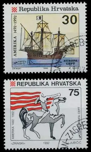 KROATIEN 1992 Nr 209-210 gestempelt 5D9192