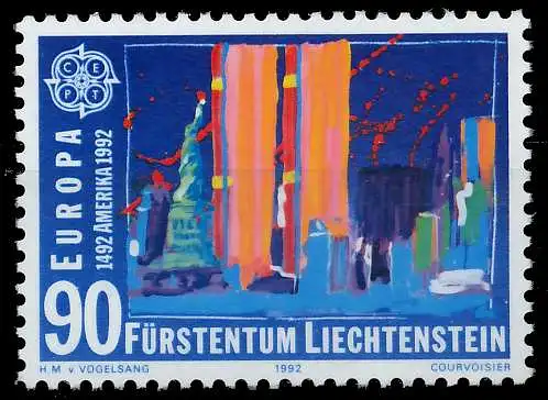 LIECHTENSTEIN 1992 Nr 1034 postfrisch S20740E