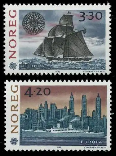 NORWEGEN 1992 Nr 1096-1097 postfrisch S2074F6