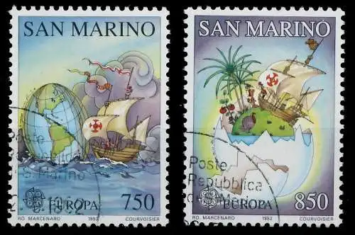 SAN MARINO 1992 Nr 1508-1509 gestempelt 5D938E