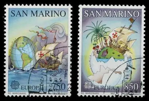 SAN MARINO 1992 Nr 1508-1509 gestempelt 5D938A