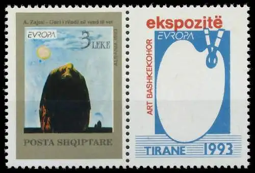 ALBANIEN 1993 Nr 2529Zfr postfrisch WAAGR PAAR 5DAE62