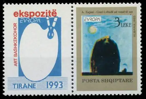 ALBANIEN 1993 Nr 2529Zfl postfrisch WAAGR PAAR 5DAE5E