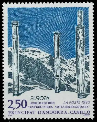 ANDORRA (FRANZ. POST) 1993 Nr 451 postfrisch S20A8C2