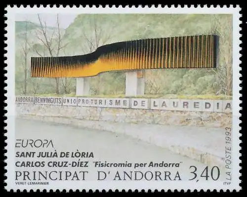 ANDORRA (FRANZ. POST) 1993 Nr 452 postfrisch S20A8C6