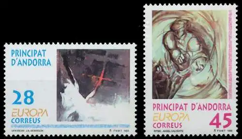 ANDORRA SPANISCHE POST 1990-2000 Nr 232-233 postfrisch S20A8E2