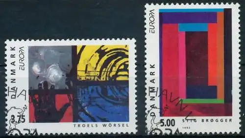 DÄNEMARK 1993 Nr 1052-1053 gestempelt 5DAF26