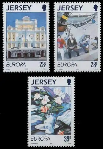 JERSEY 1993 Nr 612-614 postfrisch S20AB3A