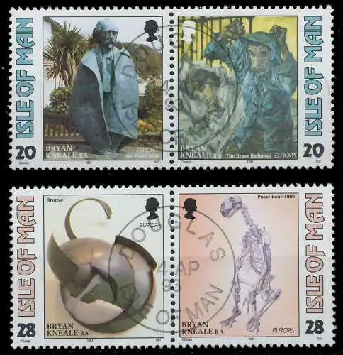 ISLE OF MAN 1993 Nr 546-549 zentrisch gestempelt WAAGR PAAR 5DB162