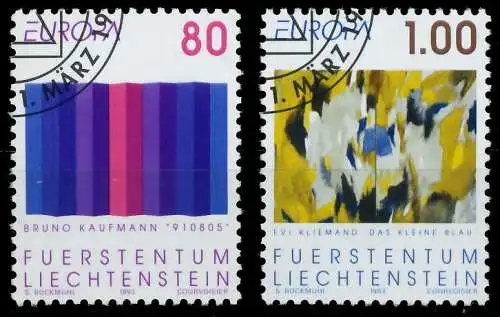 LIECHTENSTEIN 1993 Nr 1054-1055 gestempelt 5DB21E