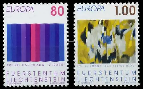 LIECHTENSTEIN 1993 Nr 1054-1055 postfrisch S20AC56