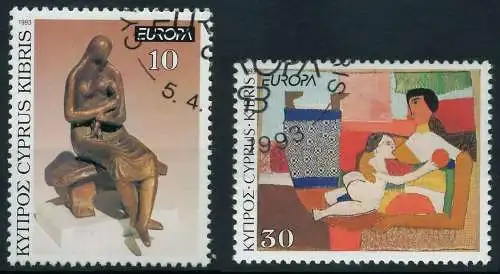 ZYPERN 1993 Nr 803-804 gestempelt 5DFC96