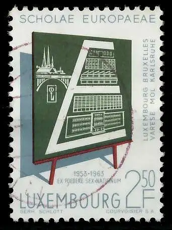 LUXEMBURG 1963 Nr 666 gestempelt 5DFE9A