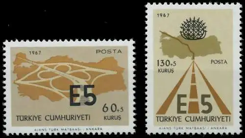 TÜRKEI 1967 Nr 2058-2059 postfrisch S20E43E