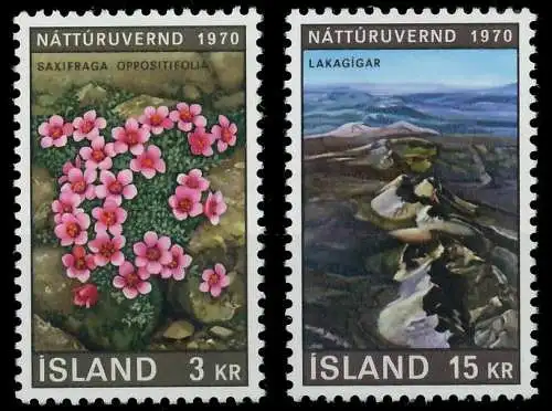 ISLAND 1970 Nr 447-448 postfrisch S216ADE
