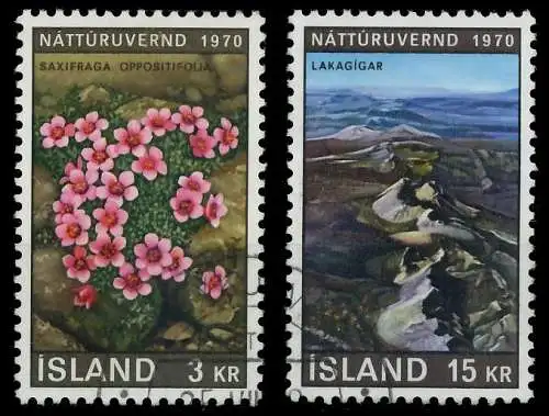 ISLAND 1970 Nr 447-448 gestempelt 5E70CA